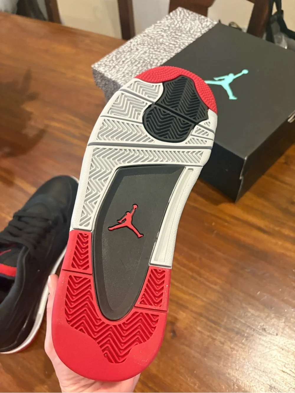 JORDAN 4 RM - MENS - Size 9.5. NEVER WORN (too small). Original box.